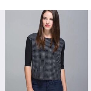 Lululemon polka dot Out of this world tee